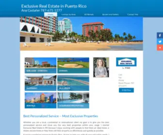 Exclusiverealestateinpuertorico.com(San Juan/Guaynabo Puerto Rico homes for sale) Screenshot