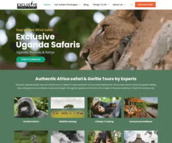 Exclusiveugandasafaris.com(Custom Uganda Gorillas & Wildlife Tours) Screenshot