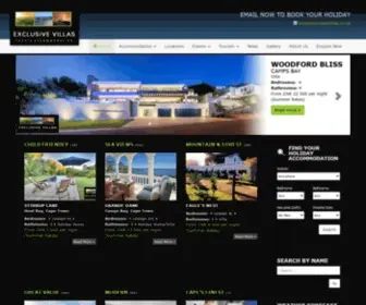 Exclusivevillas.co.za(Exclusive Villas) Screenshot