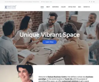Excluzobusinesscentre.com(Shared Office Space in Surat) Screenshot
