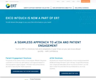 Excointouch.com(Clinical Trial) Screenshot