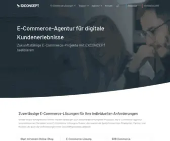 Exconcept.de(E-Commerce-Spezialist in Stuttgart) Screenshot