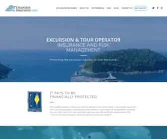 Excursioninsurance.com(Tour Operator Insurance Company) Screenshot