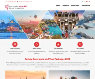 Excursionmarket.com(Turkey ExcursionsThings to do in Turkey and Tour Packages) Screenshot