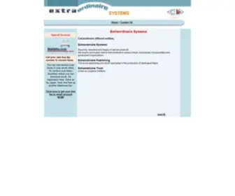 Exdesign.co.za(Extraordinaire Systems) Screenshot