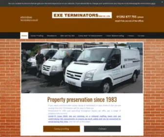 Exe-Terminators.co.uk(Exe Terminators and Co Ltd) Screenshot