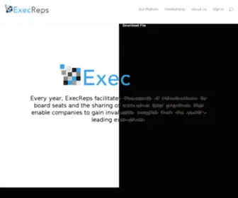 Execreps.com(Board Membership & Executive Best Practices) Screenshot