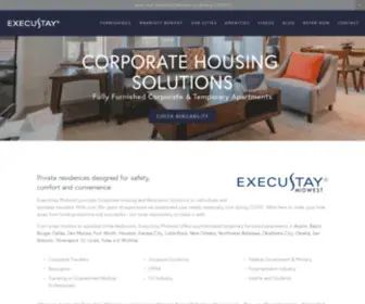 Execustaymidwest.com(ExecuStay Midwest) Screenshot