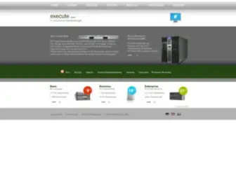 Execute.ch(Swiss Hosting and Internet Services) Screenshot