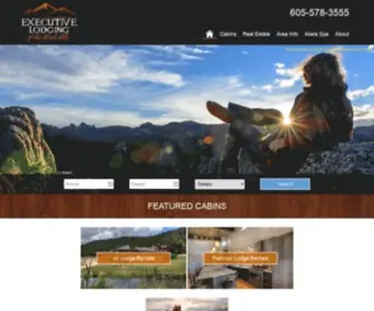 Executive-Lodging.com(Black Hills Cabin Rentals SD) Screenshot