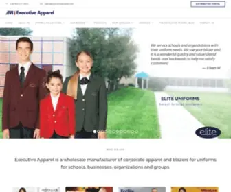 Executiveapparel.com(Uniforms and Career Apparel) Screenshot