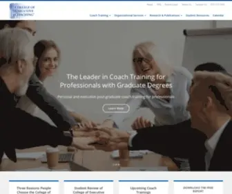 Executivecoachcollege.com(College of Executive Coaching) Screenshot