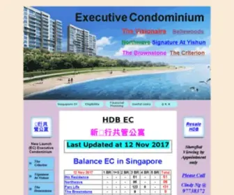 Executivecondominium.sg(Executive Condominium EC) Screenshot