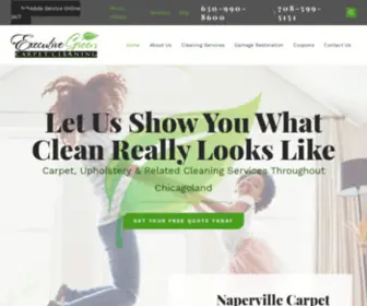 Executivegreencarpetcleaning.com(Carpet Cleaning in Naperville) Screenshot