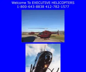 Executivehelicopter.com(Executive Helicopters Welcome To EXECUTIVE HELICOPTERS) Screenshot