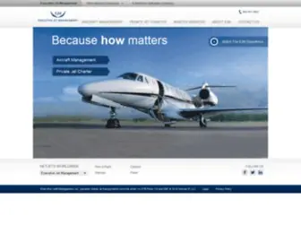 Executivejetmanagement.com(Executive jet management) Screenshot