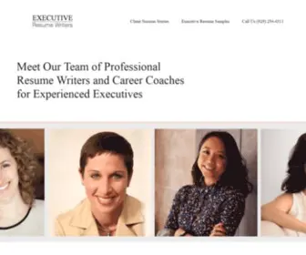 Executiveresumewriters.com(Meet Our Team of Professional Resume Writers and Career Coaches for Experienced Executives) Screenshot