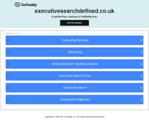Executivesearchdefined.co.uk(Executivesearchdefined) Screenshot