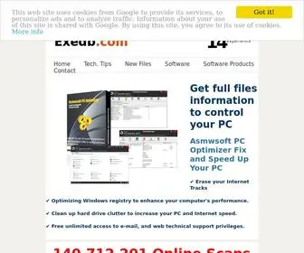 Exedb.com(Get full files information to control your PC) Screenshot