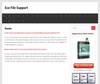 Exefilesupport.com(Exe File Support) Screenshot