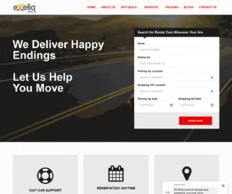 ExeliqCabs.com(Corporate and employee transport services) Screenshot