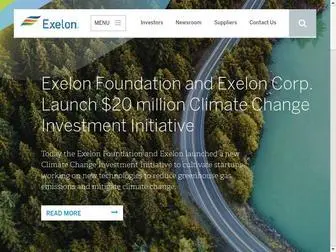 Exeloncorp.com(Exelon Corporation) Screenshot