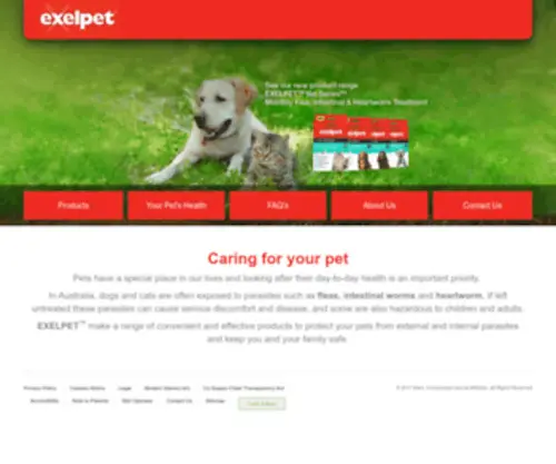 Exelpet.com.au(EXELPET™) Screenshot