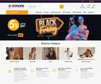 Exemore.com(Wholesale clothing vendors & wholesale online store) Screenshot