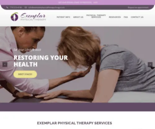 Exemplarphysicaltherapychicago.com(Physical Therapy Chicago) Screenshot