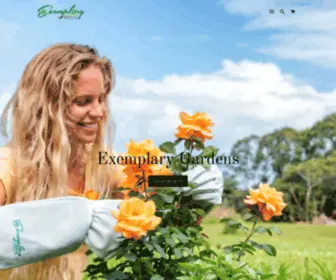 Exemplarygardens.com(Famous for our premium quality rose pruning gloves) Screenshot