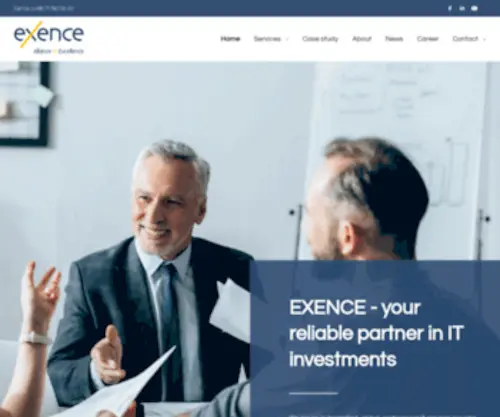Exence.com(Software house) Screenshot