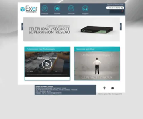 Exer-Technologies.com(Exer Technologies) Screenshot