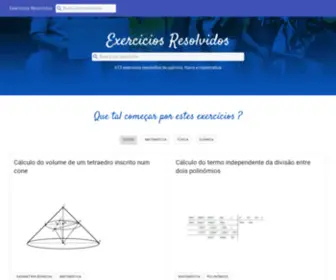 Exerciciosresolvidos.net(Exercicios Resolvidos) Screenshot