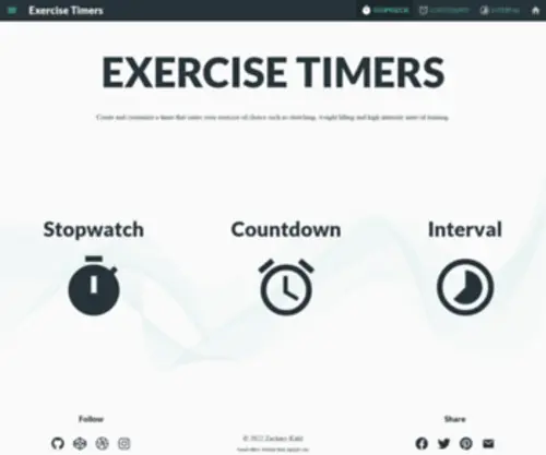 Exercise-Timers.com(Exercise Timers) Screenshot