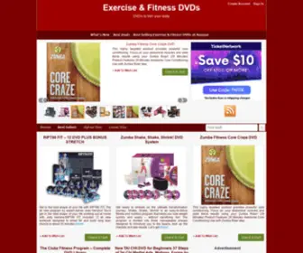 ExerciseandfitnessDVDS.com(Exercise & Fitness DVDs) Screenshot