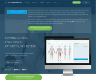 Exerciseprescriber.com(Exercise Prescription Software for Physiotherapists) Screenshot