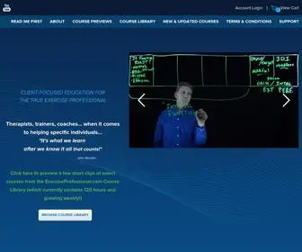 Exerciseprofessional.com(ExerciseProfessional) Screenshot