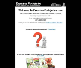 Exercisesforinjuries.net(ExercisesForInjuries) Screenshot