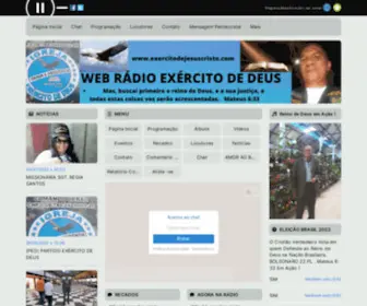 Exercitodejesuscristo.com(Web rádio) Screenshot