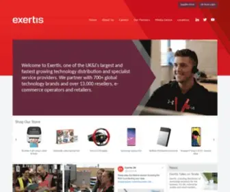 Exertis.co.uk(Technology Distribution) Screenshot