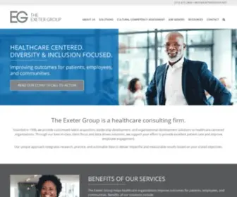 Exetergroup.net(Diversity & Inclusion for Healthcare) Screenshot