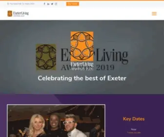 Exeterlivingawards.co.uk(Celebrating the best of Exeter) Screenshot