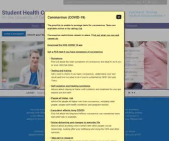 Exeterstudenthealthcentre.co.uk(Exeter Student Health) Screenshot