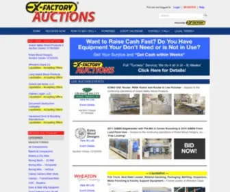 Exfactoryauctions.com(EX-FACTORY Woodworking Machinery Auctions and Liquidations) Screenshot
