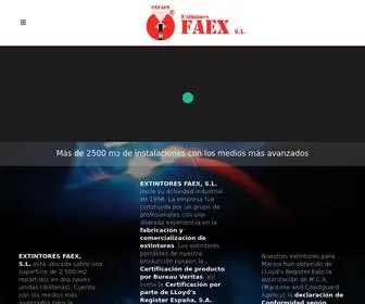 Exfaex.com(Fábrica de extintores) Screenshot