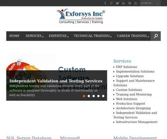 Exforsys.com(IT Training and Consulting) Screenshot