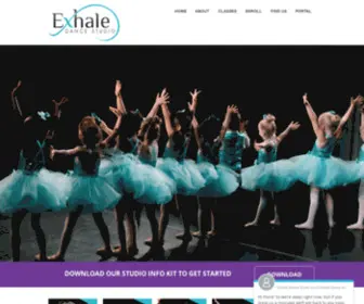 Exhaledancestudio.com(Dance classes for kids in Winnipeg) Screenshot
