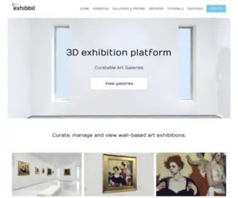 Exhibbit.com(3D Virtual Art Gallery & Exhibition platform) Screenshot