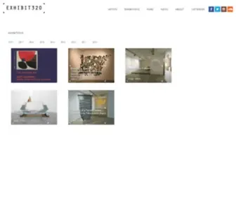 Exhibit320.com(Art Gallery) Screenshot