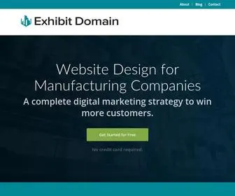 ExhibitDomain.com(Manufacturer Website Design) Screenshot